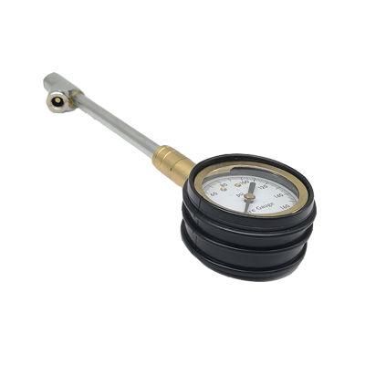 Manufacturer Custom Tire Pressure Gauge with Dual Head Air Chuck for Car, Truck