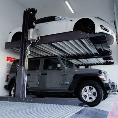 Shared Column Double Layers Hydraulic Car Parking Lift