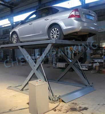 Good Quality &amp; Low Price Two Hydraulic Scissor Vehicle Parking Lift