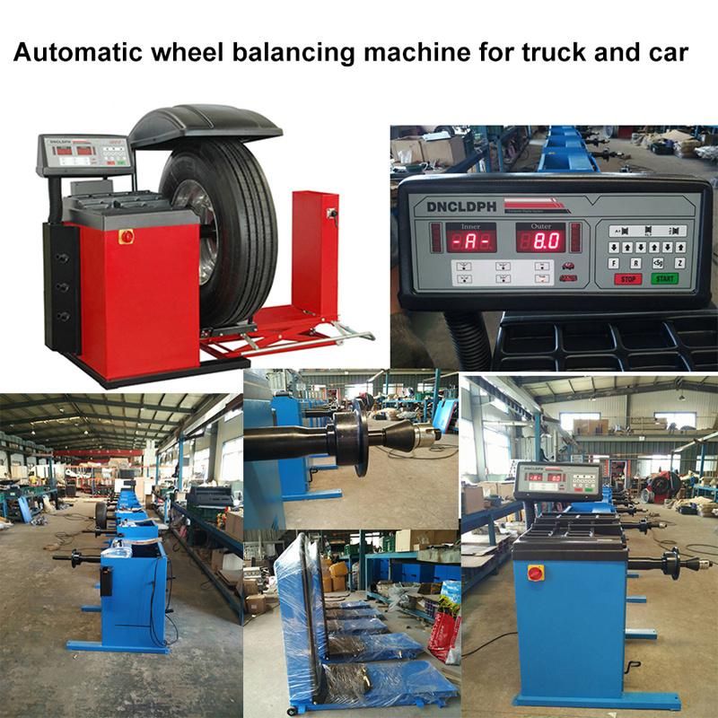220V Heavy Duty Vehicle Wheel Balancing Equipment for Garage