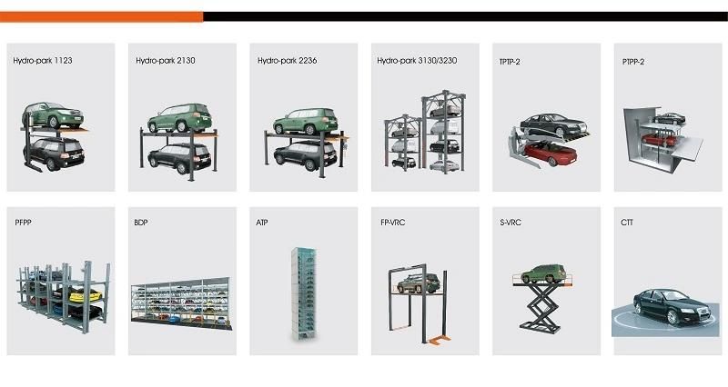 Two Platform 2 Floor Scissor Parking Lift with Pit