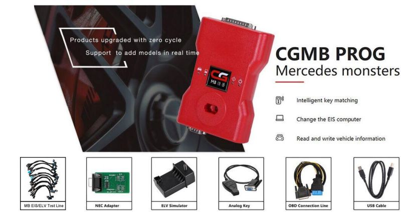 Cgdi Prog MB Benz Key Programmer Support All Key Lost with Elv Repair Adapter