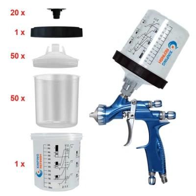 Professional 600ml Plastic Paint Pot Spray Gun Replace Accessories Hopper Cup PP Paint Pot