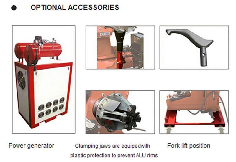 Semi Automatic Mobile Truck Tire Remove Machine for Changer