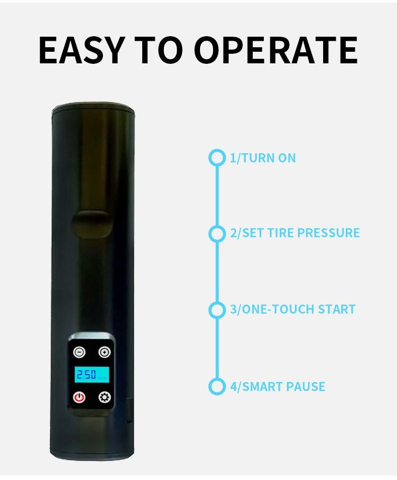 New Car Tyre Inflator 12V Portable Mini Emergency Car Pump