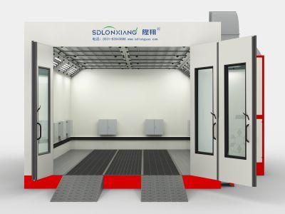 Auto Body Spray Booth with Red Infrared Heating