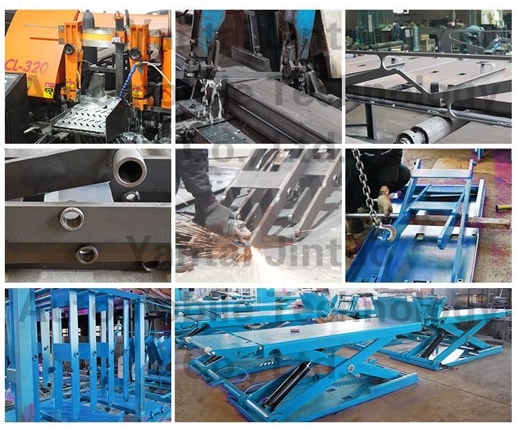 Manufactures Supplies Low Price MID-Rise Lift Hydraulic Scissor Car Lift for Tire Repairing