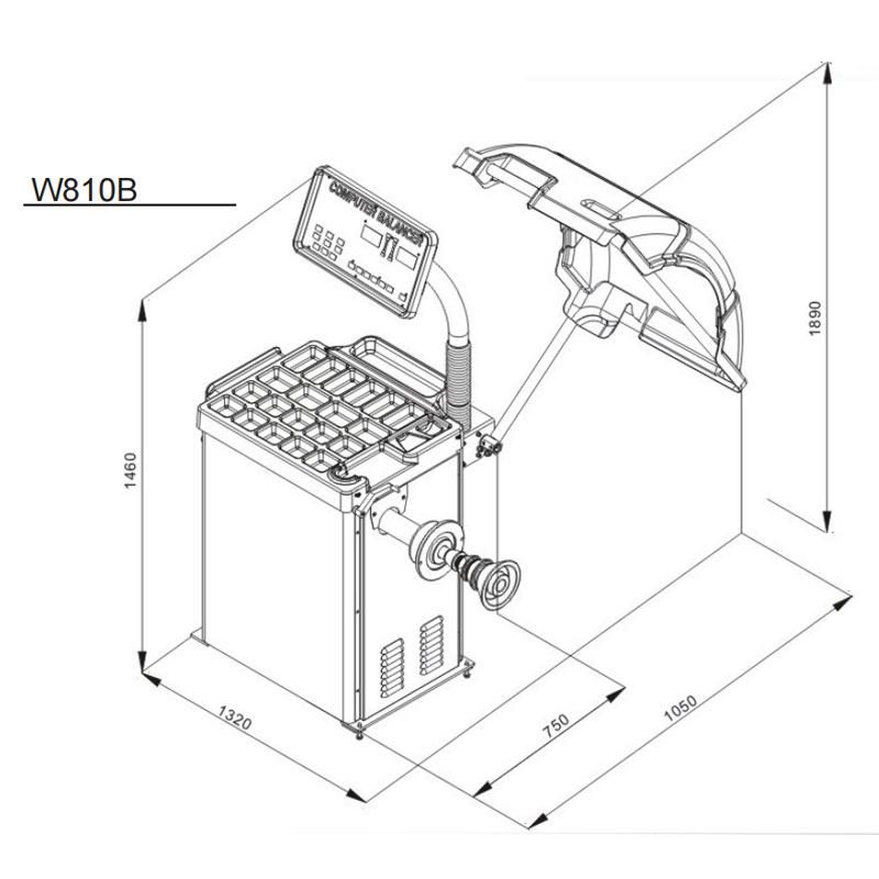 Warranty 3 Years Manual Car and Motorcycle Wheel Balancer and Tyre Balancing Machine