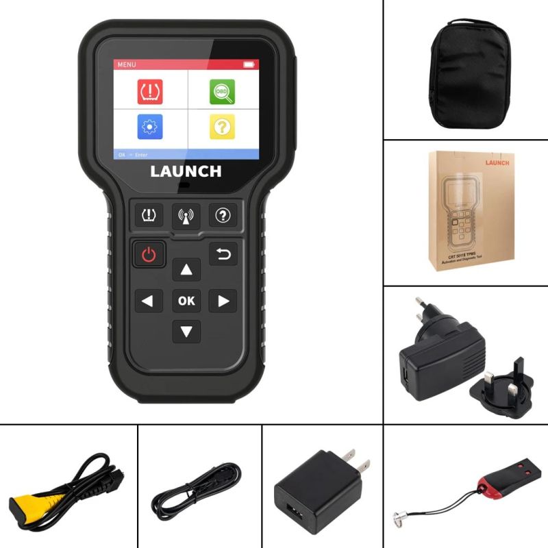 Launch CRT5011e TPMS Tire Activation Diagnostic Tool 315MHz 433MHz Sensor Activation Programing Learning Reading OBD2 Scanner