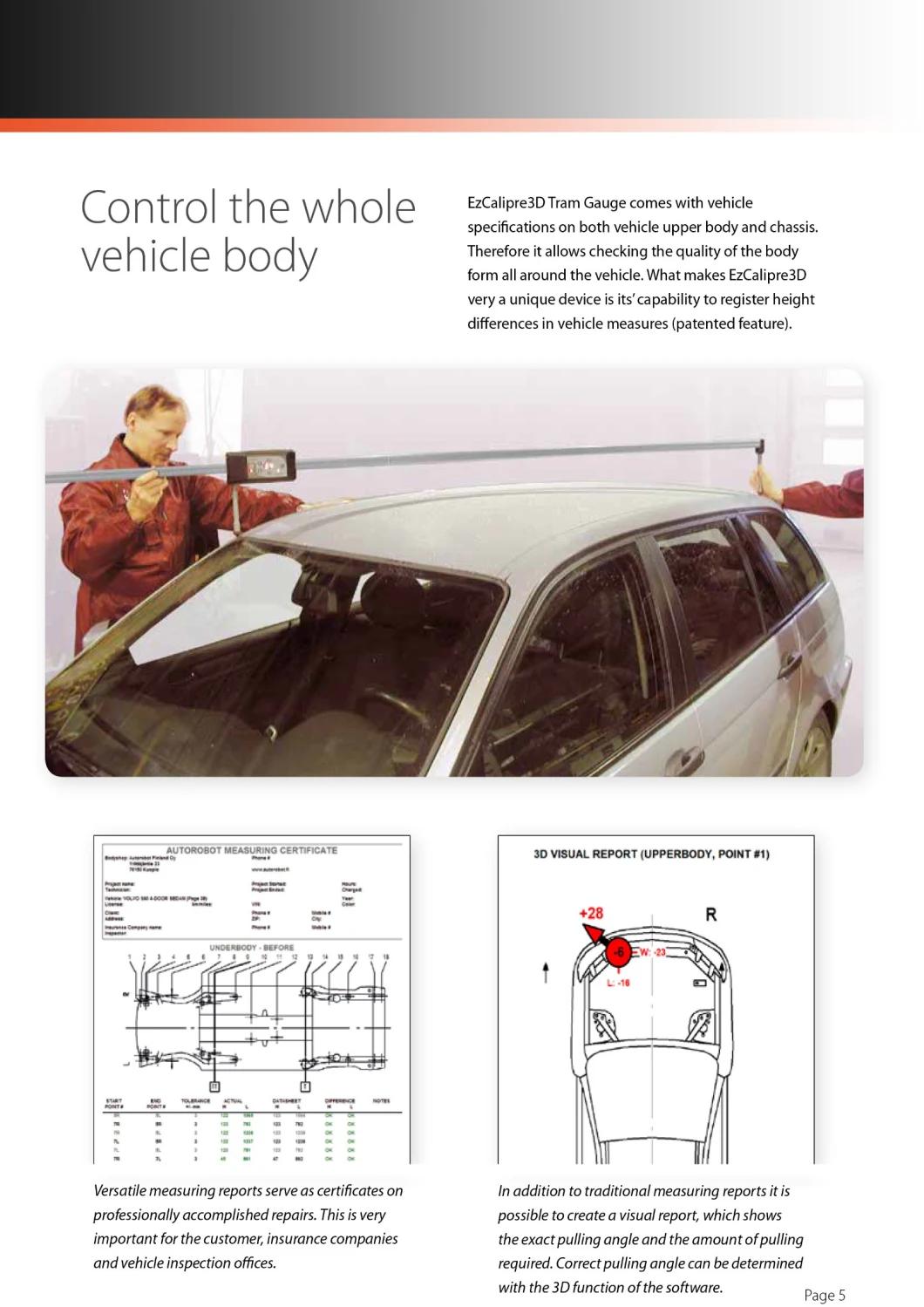 Measuring Tools Auto Repair Collision Center Measurement