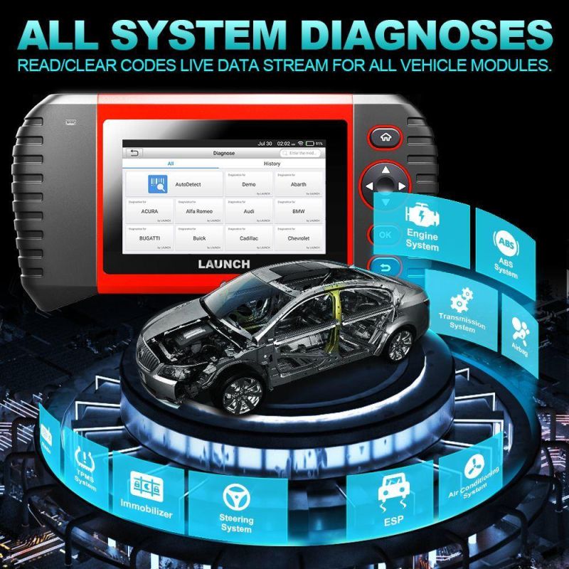 Launch Crp Touch PRO Elite Car Diagnostic Scan Tool All System Diagnosis ABS