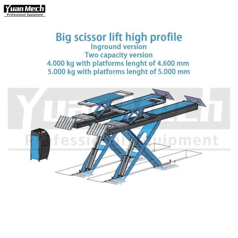 High Profile Big Scissor Lift with Integrated Lift