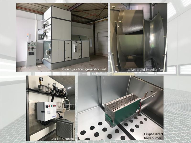 CE Compliance Fully Undershot Spraying and Baking Cabin for Auto