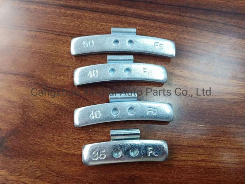 Fe Wheel Weights for Steel Rims Weight Car Tyre Balance