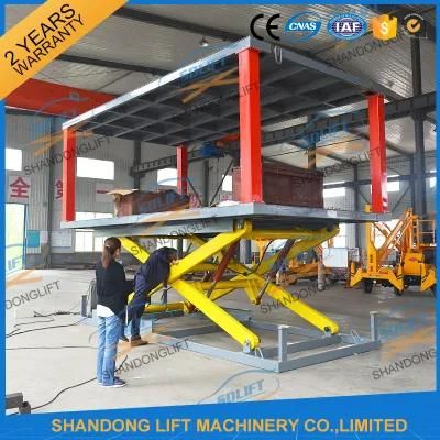 Scissor Design and Four Cylinder Lift Type Hydraulic Car Lift