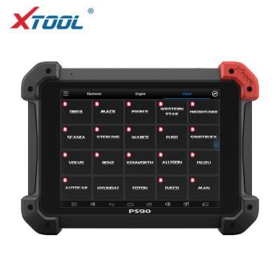 Xtool PS90 HD OBD2 Automotive OBD2 Truck Diagnostic Tool PS90 HD for Heavy Duty Free Update Online for Multi-Brand with WiFi/Bt