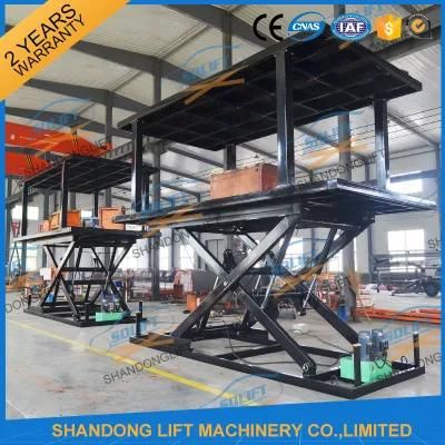 6t 3m Double Platform Scissor Car Lift with TUV