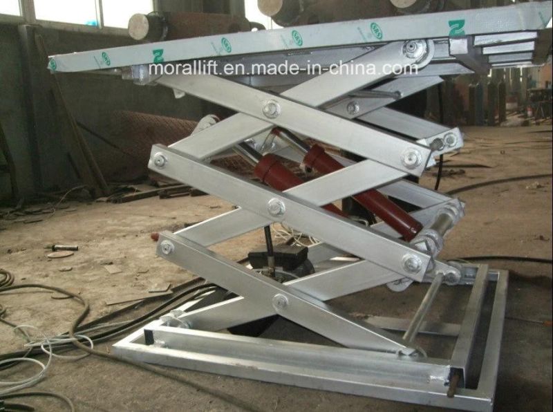 Hydraulic 4 ton loading stationary scissor car lift table