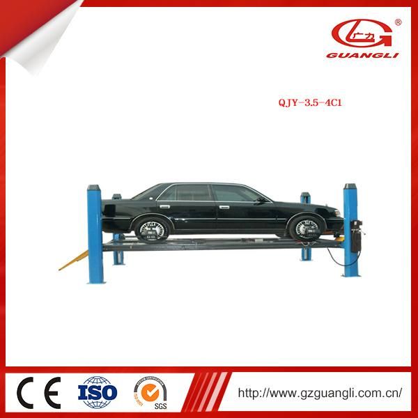 Guangli Professional Factory Supply Hydraulic Four-Post Lift for Four-Wheel Alignment (QJY-3.5-4C1)