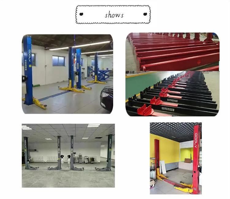 China Factory Vehicles Base Plate Two Auto Post Car Lift