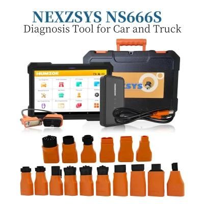 New Humzor Ns666s Diagnostic for Both 12V Gasoline Cars and 24V Diesel Heavy Truck Light Truck OBD2 Tools