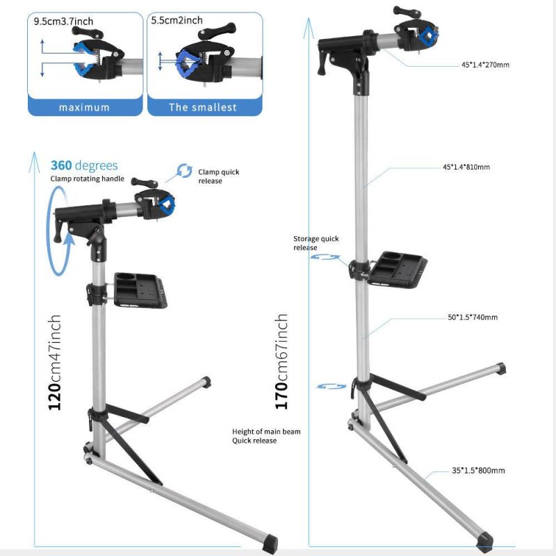 Bicycle Repair Accessories Work- Stand Racks Usage for Home Bike