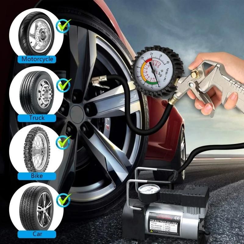 Tyre Inflators Dial Air Tire Pressure Gun Tire Pressure Gauge