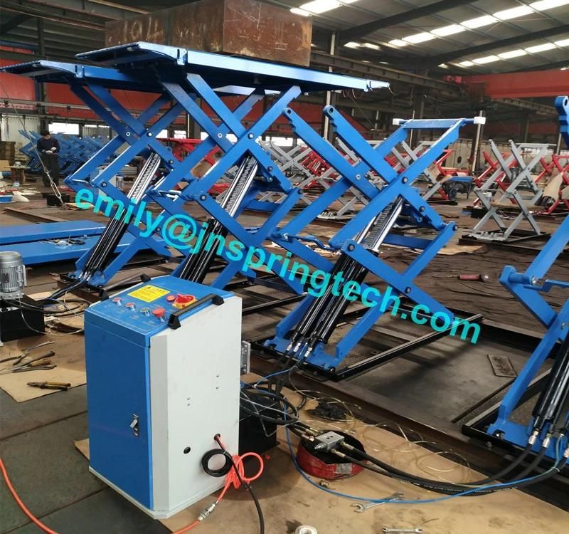 Super Thin Full Rise Scissor Car Lift with Load Capacity 3000kg