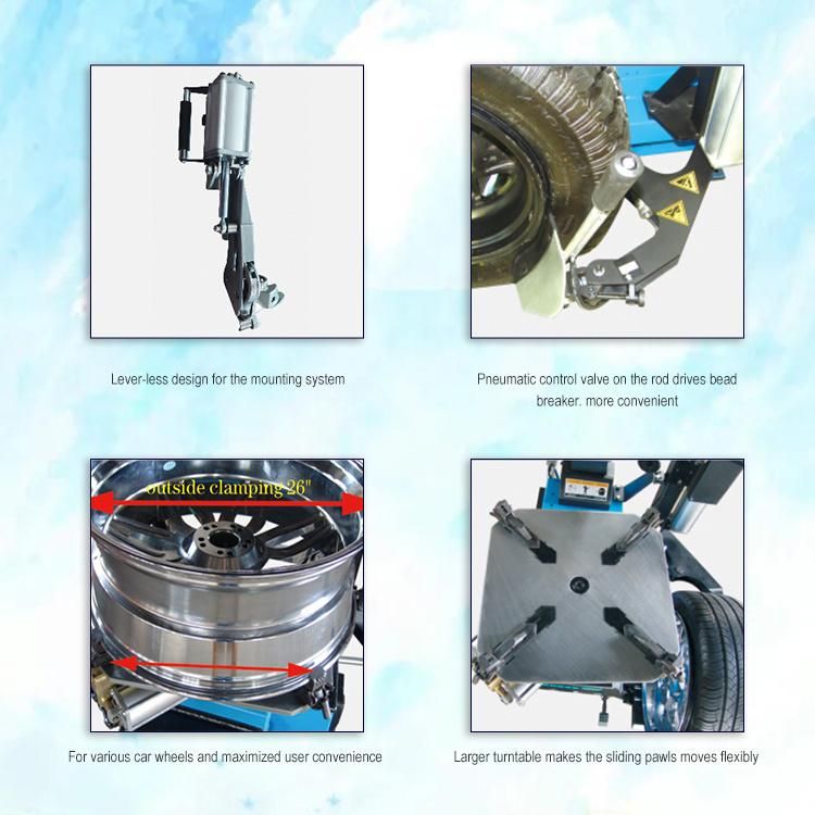 New Models Automotive Tyre Changer Manufacturer Garage Machine