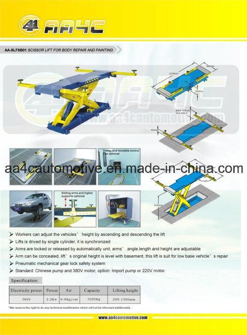 Scissor Lift for Spray Booth (AA-SLFSB01)