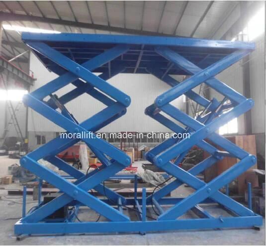 Hydraulic heavy loading double scissor car lift platfrom