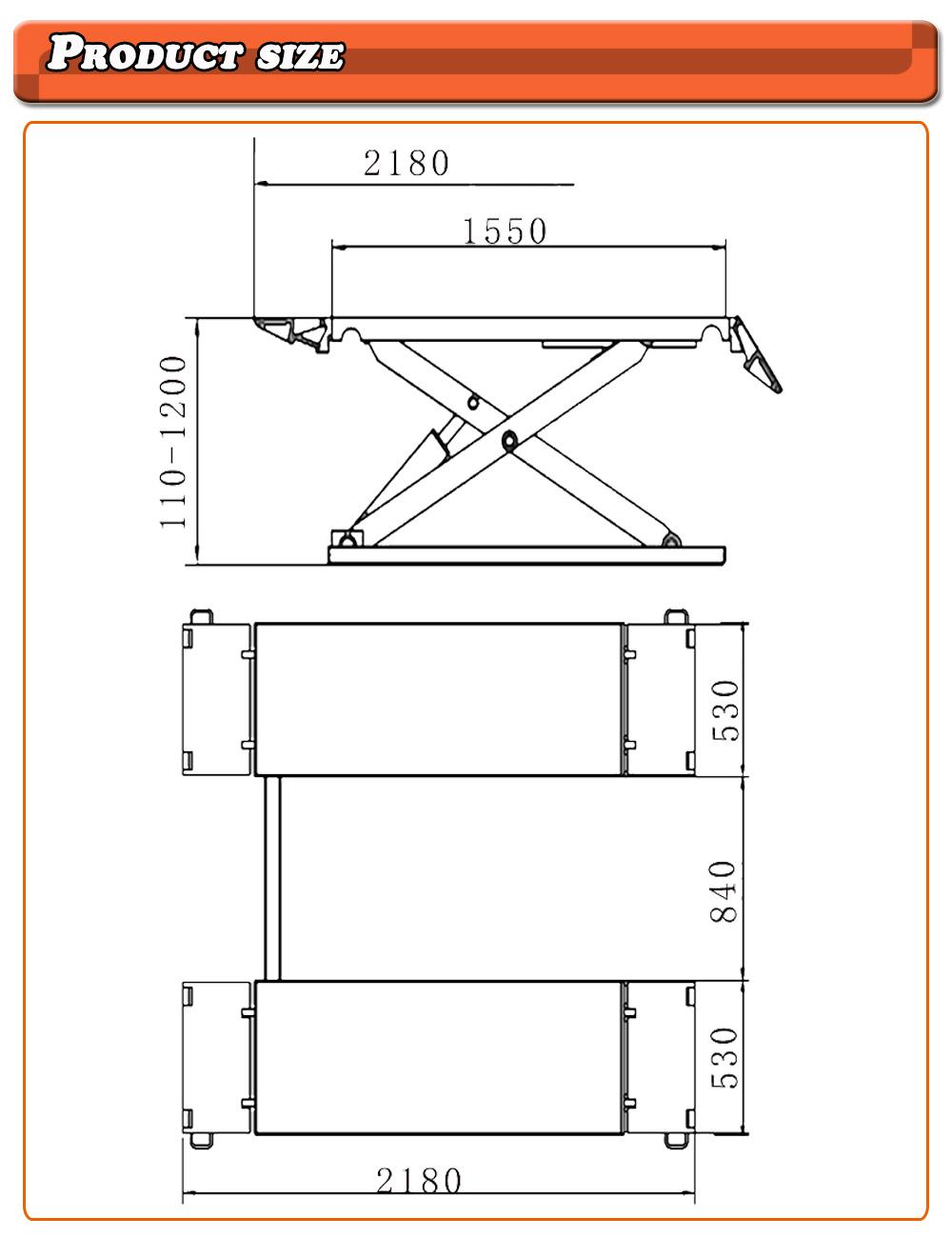 Yingkou Jaray1.2m Movable Scissor Lift