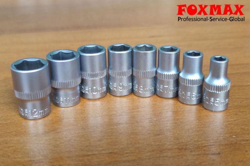 Perfect 1/4′′ 8PCS CRV Metal Socket Set (FST-44)