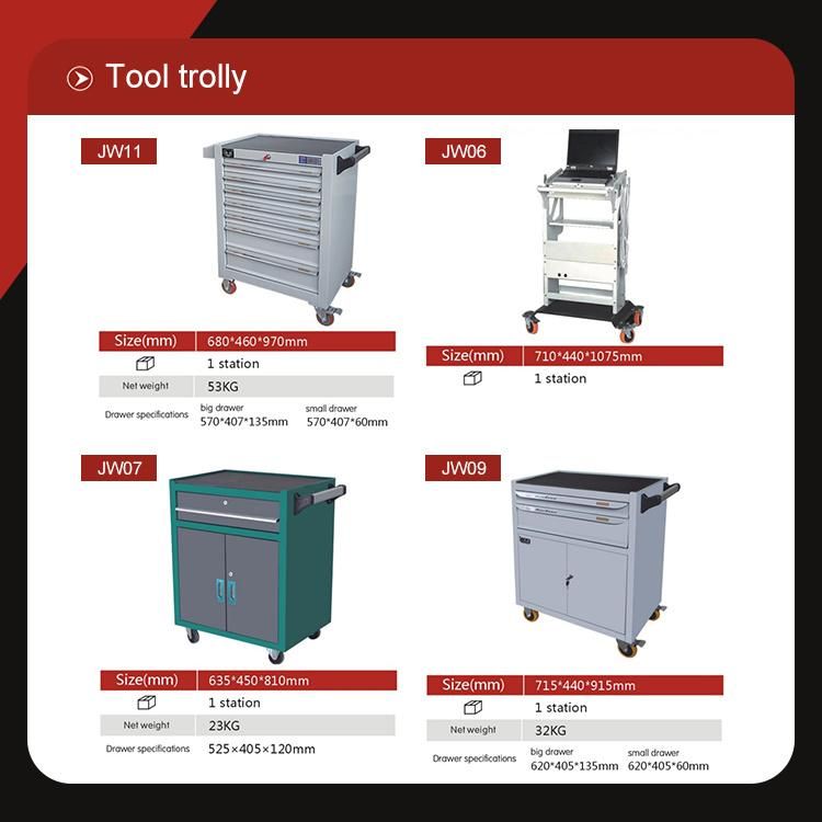 Trolley Tool Box Tools Box Trolley Aluminium Trunk Tool Kit Flight Box Storage for Mechanic Tools
