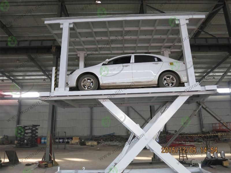 Hydraulic Scissor Car Parking Elevator with Roof