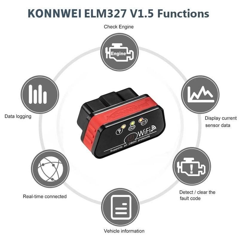 Turque Free Used Auto Diagnostic Tool OBD WiFi Bluetooth for 12V Gasoline Cars and Diesel Cars