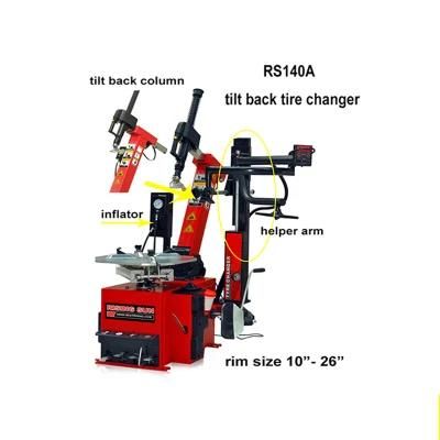 Semi Automatic Tilting Column Helper Arm Tire Fitting Equipment