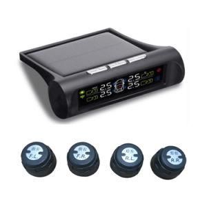 LED Digital Sensor Tmps for Car Tire Emergency Wireless Car TPMS Can Solar Charging Digital Car Tire Pressure Sensor