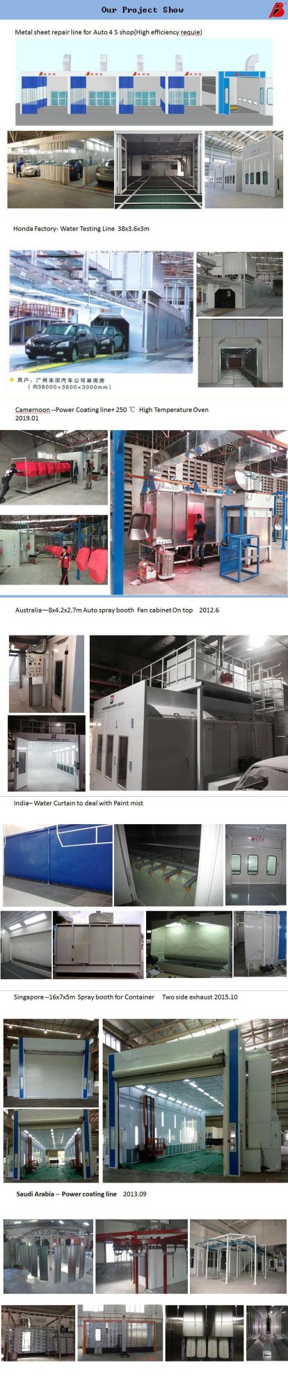 Auto/Manual Spray Painting Booth/Water Curtain Cabinet with Best Price