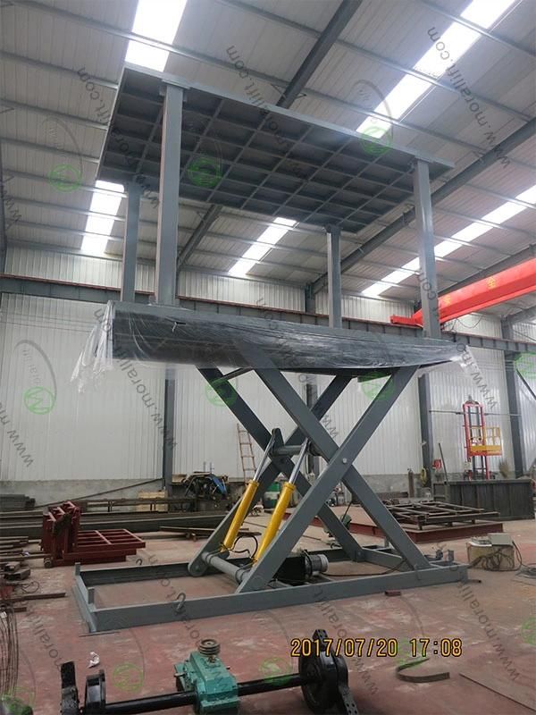 Hydraulic Scissor Car Parking Elevator with Roof