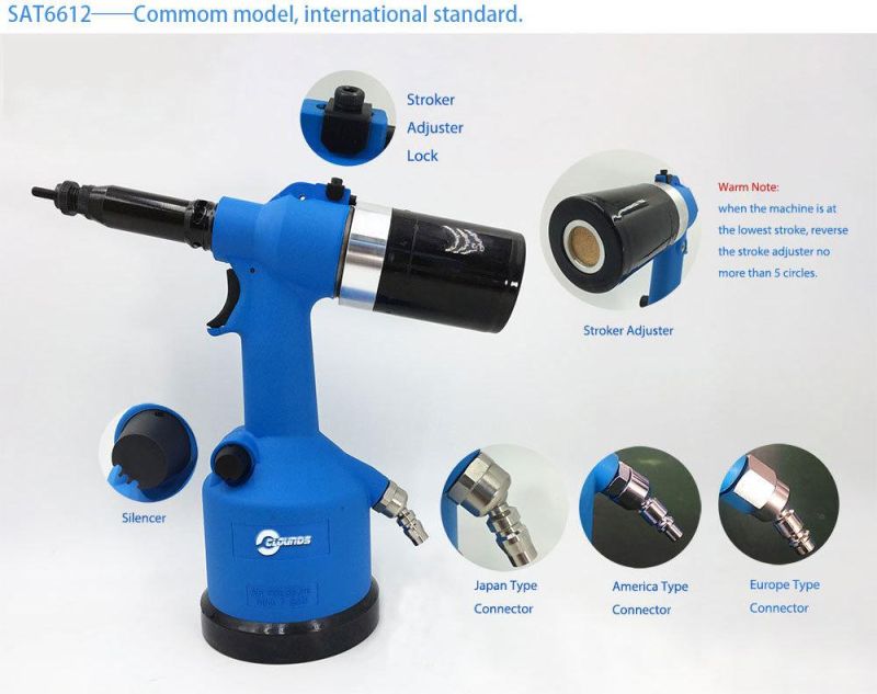 M3-M12 Industrial Air Hydraulic Pneumatic Nut Riveter Machine Nut Rivet Gun