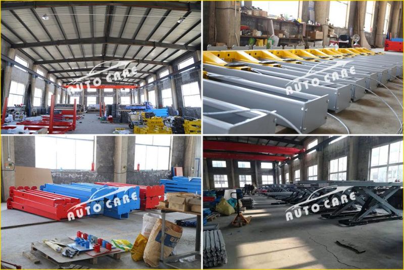 on-Ground Mounting Two Level Ultra Thin Alignment Scissor Car Lift