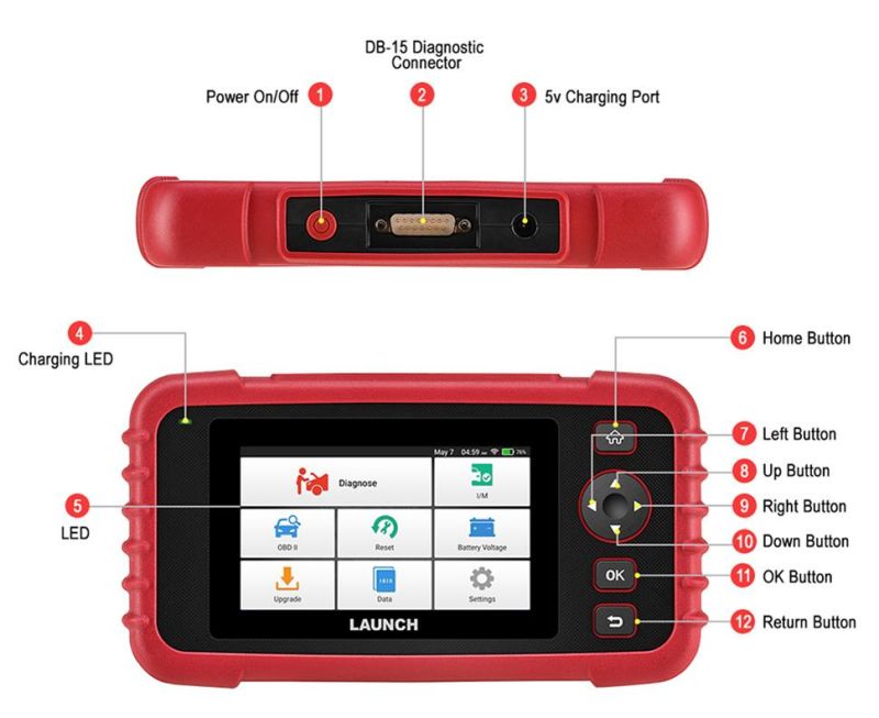 Crp 129 Premium Crp 129e Launch Escanner Launch 129X Better Than Launch OBD2 Scanner Crp129e