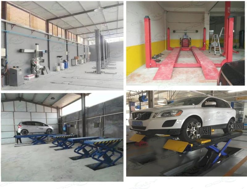 Pneumatic Electrical Release in-Ground Scissor Car Lift for Lifting Equipment