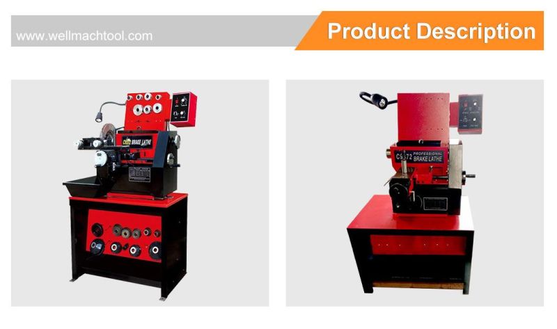 C9372 brake disc drum lathe machine for car and truck repair