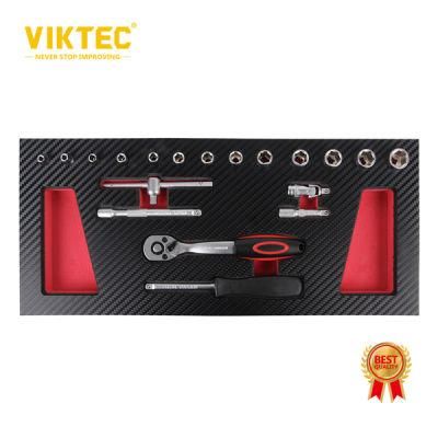 19PC 1/4&quot; Socket Wrench Set (VT05089)