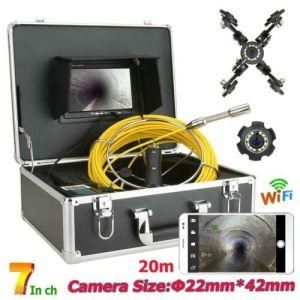 7&quot; Monitor Pipe Inspection Video Camera Pipeline Endoscope 20m/30m/40m/20m