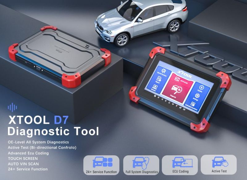 Xtool D7 OBD2 Scanner Automotivo Car Diagnostic Tool Key Programmer Code Reader Obdii Key Coding Full System Diagnostic Tools