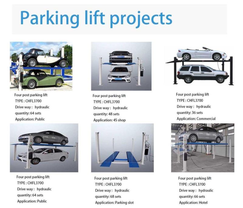 Factory Sale Four Post Car Parking Lift