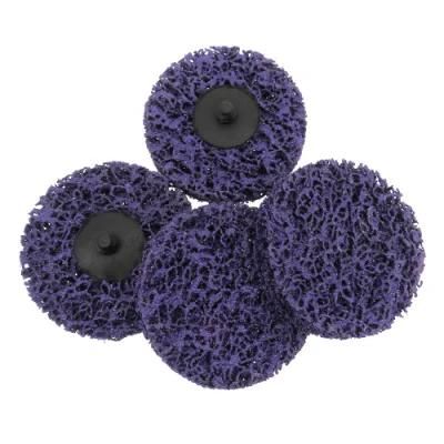 3 Inch 75mm Round Purple Quick Change Surface Conditioning Wood Stainless Steel Sanding Flap Discs for Sandstone